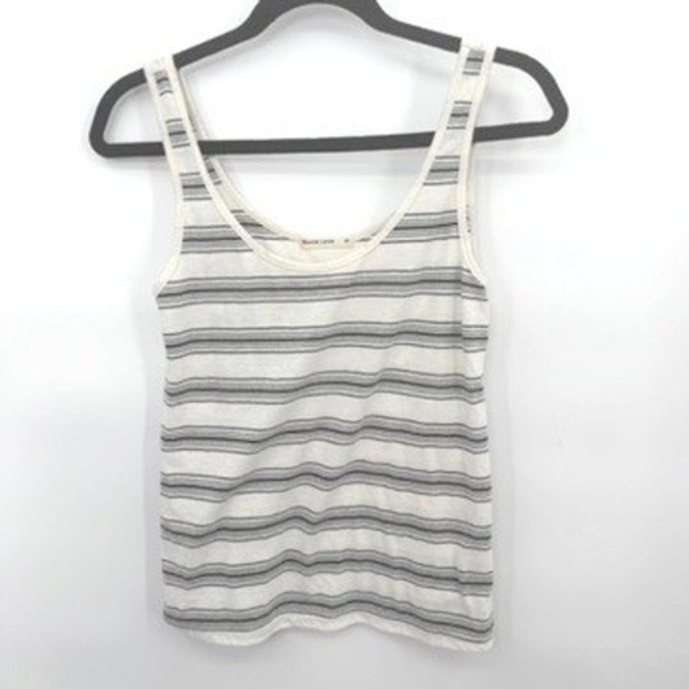 Marine Layer Tank Top Women XS Cotton Blend Striped Coastal Beachy Nautical